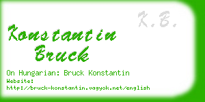 konstantin bruck business card